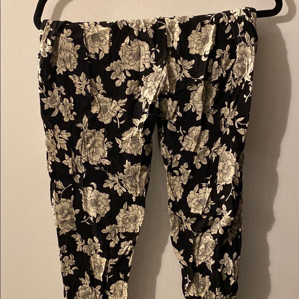 Flower Print Pants